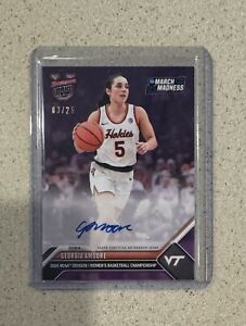 GEORGIA AMOORE 2023-24 Bowman U Now MARCH MADNESS PURPLE PARALLEL AUTO #’d 03/25