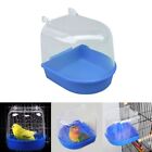 1Pcs Bird Water Bath Tub For Pet Cage Hanging Bowl Parrots Parakeet Birdbath US