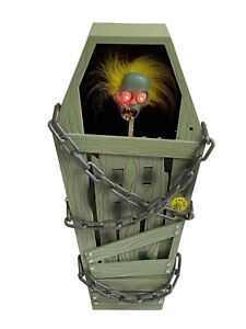 Animated Gemmy Cursed Coffin Halloween Decor 18