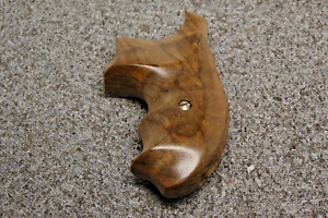 Custom walnut grips fits Smith Wesson S&W J Frame Round Butt *flat*