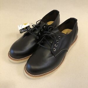 Chippewa Men’s 9D Black Odessa Plain Toe 4” Leather Shoes