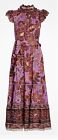 Farm Rio Floral Lilac Dress XL, New With Tags