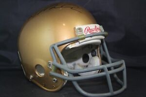 Vtg 1986 Rawlings AIMS Game Used Worn Notre Dame Football Helmet Montana Signed