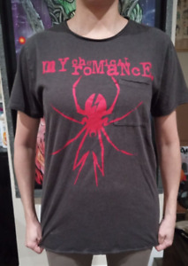 My Chemical Romance Spider Logo Killjoy Faded Pocket T-Shirt Danger Days emo