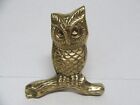 Vintage  Brass Owl on a Branch  Statue Figurine 5
