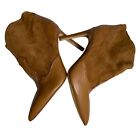 Sam Edelman Bradley Women's Brown Leather Suede Booties Size 10 M
