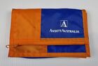 Vintage Ansett Australia Travel Wallet Bumbag Orange Blue Passport Holder