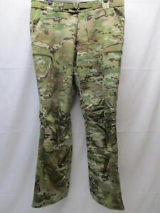 BEYOND CLOTHING MULTICAM RIG SOFT SHELL PANTS LARGE FLEECE LINED A5 STRETCH
