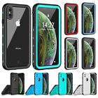 For iPhone Xs Max XR / X Case Cover Waterproof Shockproof with Screen Protector