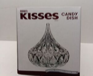 Shannon Lead Crystal Hershey's Kiss Shaped Covered Candy Dish by Godinger,new