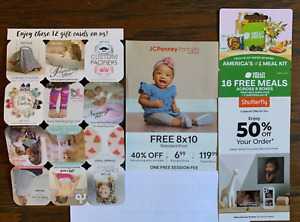 Lot of 12 Baby Gift Cards $535 Value+3 Coupons Newborn Infant Pregnancy Nursing