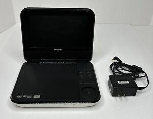 Phillips 7” Portable DVD Player w/AC Power Adapter PD700/37 Tested Works