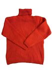 Vintage 90s Paul Harris Mohair Blend Oversized Sweater Women L Orange Pullover