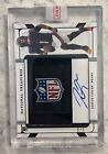 2021 National Treasures Justin Fields 2/3 Rookie Hats Off NFL Shield Auto RPA