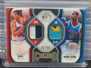 2009-10 SP Game Used Aaron Gray Hilton Armstrong Combo Material GU Patch #22/99