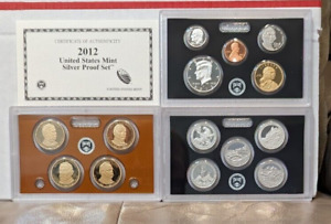 2012-S US Mint Silver 14 Piece Proof Set with Original Box and COA National Park