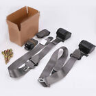 2PCS Retractable 3 Point Safety Seat Belt Straps Car Vehicle Adjustable Belt Kit (For: More than one vehicle)