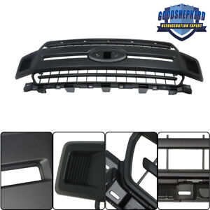 Front Bumper Upper Grille Matte Black Replace Grill For 2018-2020 Ford F-150 XLT (For: 2020 F-150 XLT)
