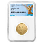 2022 Gold Mexican Libertad Onza 1/4 oz NGC MS70 FDI Mexico Label