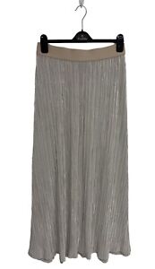 Lane Bryant Women's Gold Sparkly Elastic Waist Long Maxi Skirt Size 18/20
