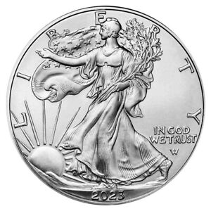 2023 - American Silver Eagle .999 Fine Silver in Direct Fit Air Tite US Mint