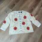 NWT Storybook Knits Vintage Floral Romance Embroidered Sweater size 2X