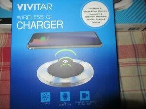 Vivitar Wireless Q1 Compatible Fast Charger with LED Light VM20028N LOT OF 9 NIB