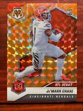 2021 panini mosaic football/Ja'Marr Chase NFL debut Orange reactive