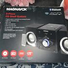 Magnavox MM442 3-Piece CD Player Stereo Shelf System - Black