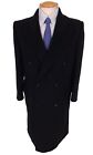 Vintage Heritage Classic 100% Cashmere Overcoat  38 Short Black  Double Breasted