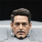 1/6 Avengers Iron Man Tony Stark Head Sculpt Carved for 12