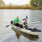 Inflatable Kayak 2-Person Inflatable Boat With Air Pump Aluminum Oars Beige