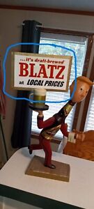 Vintage Blatz Beer Running Waiter Reproduction Sign At Local Prices ! New Design