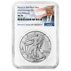 2024 (W) $1 American Silver Eagle NGC MS70 ER Trump Label
