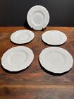 Indiana Colony Harvest Milk Glass Grape Design 6in Saucer Plates set of 5