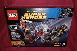 LEGO DC Comics Super Heroes: Batman Harley Quinn Cycle Chase Toy Set 76053