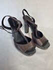 Calvin Klein heel shoes women, size 9, gray, 5