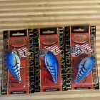 Lot Of 3 Lucky Craft Blue Crawfish 5/8oz Fishing Lures.  Bass Fishing Lures