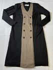 Vintage 80S Walden Classic Double Breasted Knit Business Attire Duster