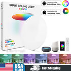 50W Smart LED Ceiling Light RGB Changing Dimmable Flush Mount Lights Fixture USA