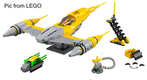 LEGO Star Wars 75092 Naboo Starfighter Set No Minifigures Complete