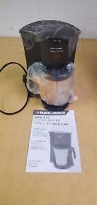 Black & Decker Brew'n Go Black and Almond Single Serve Coffee Maker with Filter
