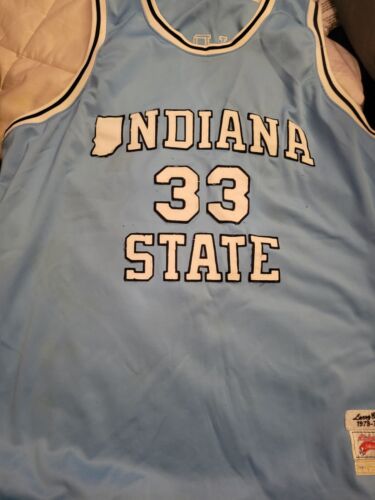 Larry Bird Indiana State Basketball Jersey College NCAA Size 60 STITCHED!