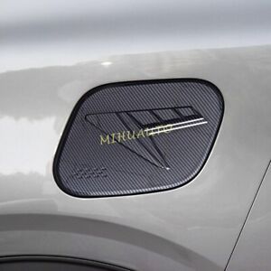 For 2023 Kia Sportage NQ5 Carbon Fiber Fuel Tank Cap Oil Protector Cover Trims (For: Kia Sportage)