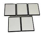 Lot Of 5 8.5x11 Black Satin Metal Frame UV Non-Glare Plexi From Hollywood Poster