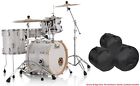 Pearl PMX Professional Maple White Marine Pearl Lacquer Drums | 20x14_12x8_14x14