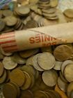 OLD INDIAN HEAD PENNY / WHEAT PENNIES UNSEARCHED CENTS US COINS ROLL OF 50 CENTS