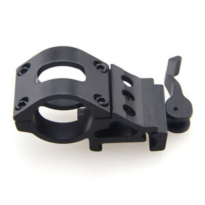 45° Picatinny Offset Quick Detach Scope Rail Mount w/ 30mm Laser Torch Ring