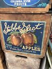 Vintage Original Stubbs Select Wood Fruit Crate Yakima Washington Collectible L