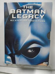 BATMAN LEGACY COLLECTION DVD (1995) Michael Keaton, George Clooney, Val Kilmer